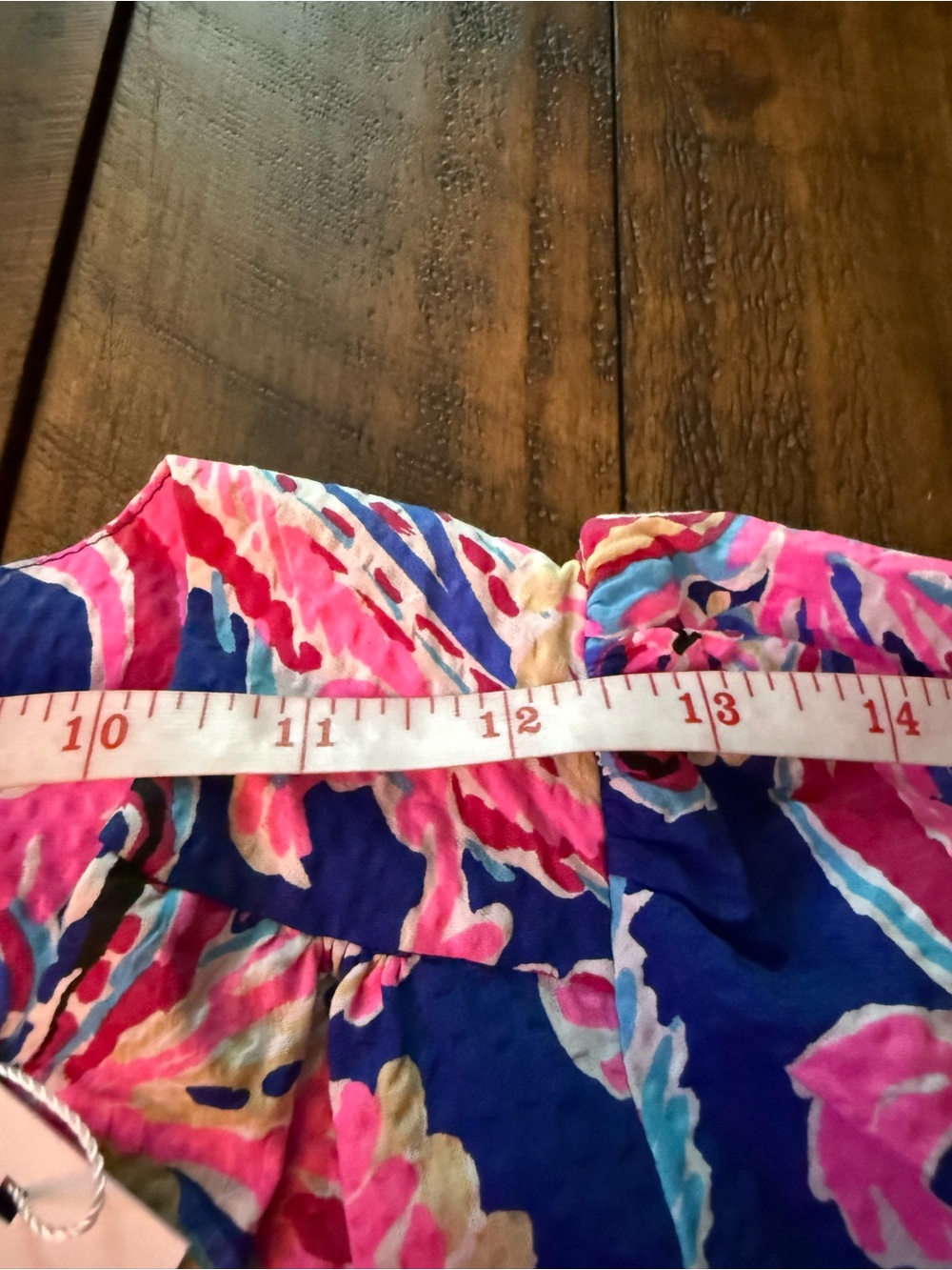 NWT Sz 0 Lilly Pulitzer Blue and Pink Paisley V-Neck Mini Dress - Picture 7 of 9